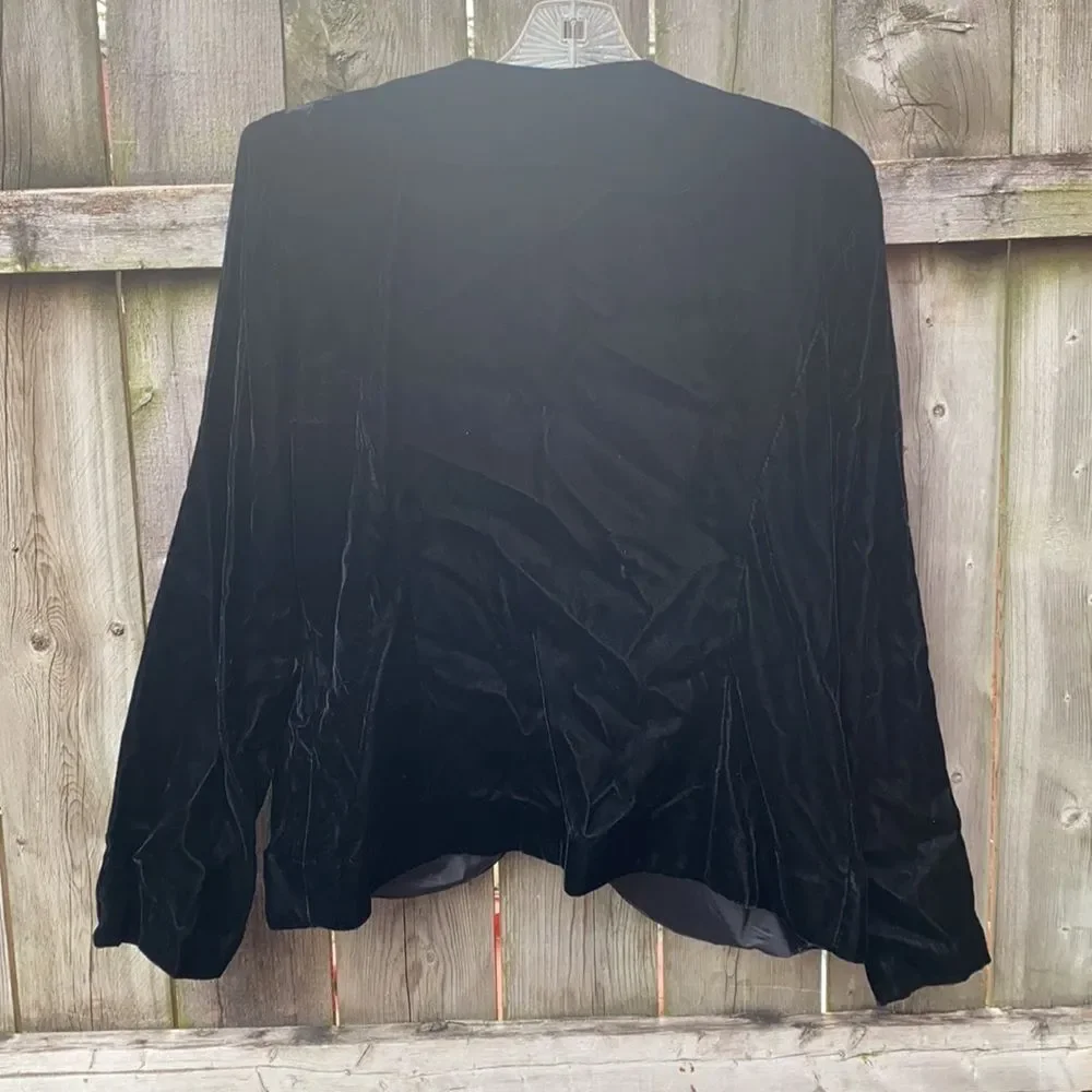 Vintage velour skirt suit sz. 14